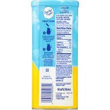 Nutrition facts for drink mix by crystal light , recommended daily values and analysis. Product Details