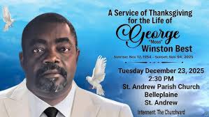 Service Of Thanksgiving For The Life Of Vernon George Edwards