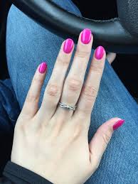 Hot Pink Acrylic Nails Pink Acrylic Nails Short Acrylic Nails Toe Nails This hot pink and black combination is something extremely attractive.