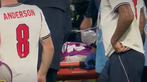 Jordan Henderson given oxygen and taken away on stretcher during England celebrations