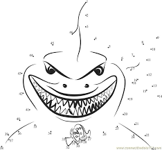 Printable coloring pages of nemo, squirt, bruce, anchor and darla from disney pixar's finding nemo. Bruce Finding Nemo Coloring Page Coloring Home