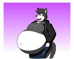 Wolf big belly inflation by Cool_Cro_Wolf -- Fur Affinity [dot] net
