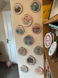 We love this display by our community stitcher Sue! Do you have a dedicated  space for your cross stitches?