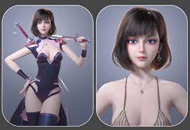 CG女战士美女女性角色低聚3D模型（1） 3D模型$158 - .fbx .ztl .ma - Free3D