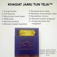 Maybe you would like to learn more about one of these? Jamu Tun Teja Halal Kkm Certified Health Nutrition Health Supplements Health Food Drinks Tonics On Carousell