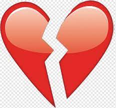 Разбитое сердце Символ эмодзи, сердце, любовь, сердце, разбитое сердце png  | PNGWing