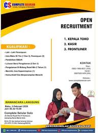 Semakin bertambahnya kendaraan yang beroperasi menyebabkan kemacetan dan mampu. Loker Solo Kepala Toko Kasir Dan Frontliner Di Complete Seluler Solo