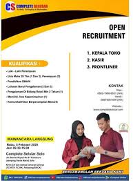 Semakin bertambahnya kendaraan yang beroperasi menyebabkan kemacetan dan mampu. Loker Solo Kepala Toko Kasir Dan Frontliner Di Complete Seluler Solo