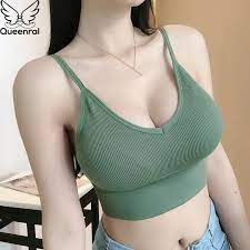 Browse customer rated styles & get free shipping on $70+! Queenral Underwear Women Bra Seamless Bra Tank Crop Top Bras For Women Back Hollow Wire Free Intimates With Removable Padded Bras Aliexpress