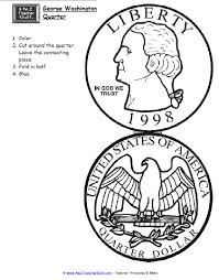George Washington Quarter Printable Free Printable Azteach George Washington Projects George Washington George Washington Preschool