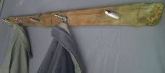 Cedar Fishing Lure Coat Hat Rack Coat Rack Hat Rack Etsy Hat Rack Nautical Decor Coat Rack