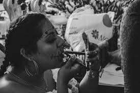 Day of the Dead Makeup Application in Mexico · Free Stock Photo