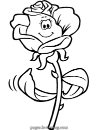 Exceptional Rose Flower Coloring Pages For Children Rose Coloring Pages Flower Coloring Pages Cartoon Flowers