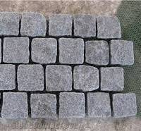Fargo Tumbled/Antique Granite Setts with Plastic Mesh on Back,G654 Cube  Stone,China Impala/Padang Dark/Sesame Black Paving Stones for ...