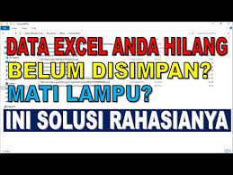 How To Display The Missing Menu In Ms Excel Youtube