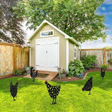 Browse our garden decorations today. Buy 5 Pieces Metal Chicken Yard Garden Decoration Decorative Garden Stake Chicken Yard Sign Hollow Out Animal Shape Decoration Rooster Animal Stake Rooster Art Decoration For Yard Lawn 12 X 10 Inch