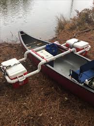 Canoe stabilizer in different materials, seating capacities and sizes available. Outriggers Dual Purpose Like Everything You Take Should Be Genius Canoetips Diyboatideas Kayak Camping Kayaking Canoe Camping