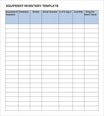 An Equipment Inventory Template Track The Physical Condition And Financial Status Of Your Company S Equipment These Document Inventory List Template Templates