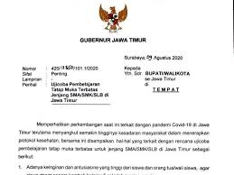 Demikian permohonan kamu ajukan untuk menjadi bahan pertimbangan. Beredar Surat Edaran Gubernur Khofifah Terkait Sekolah Tatap Muka Di Jatim