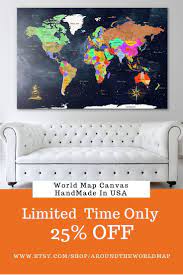 Grey bedroom walls decorative items for diwali winnie the pooh wall decal. World Map Wall Art Navy Living Room Wall Decor World Map Etsy In 2021 World Map Wall Art Large Canvas Wall Art Map Wall Art