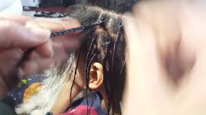How to do your box braids. Starting With Braids To Lock Dreds Youtube