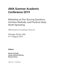 AMA Summer Academic Conference 2019 (Table of Contents)