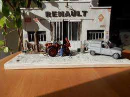 Dioramas De Thierry Voitures Garages Agricoles Maquette Voiture Voiture Diorama Garage