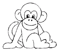 They can be printed for free for personal use. Monkey Coloring Pages Free Printable Google Search Monkey Coloring Pages Monkey Drawing Cartoon Drawings