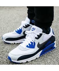Nike Air Max 90 Essential Obsidian Pure Platinum Racer Blue Dark Grey Nike Air Max Nike Air Max 90 Nike Air Max Trainers