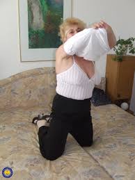 Big breasted German granny making a homemade adult movie - Mature.nl