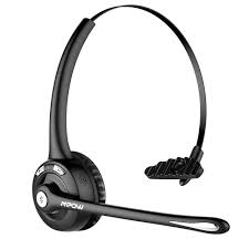 Mpow Pro Trucker Bluetooth Headset Cell Phone Headset With Microphone Office Wireless Headset Over Wireless Headset Best Wireless Headset Cell Phone Headset
