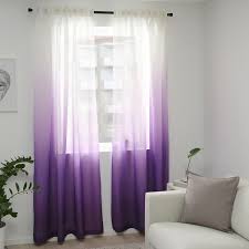 Strandtrift Curtains 1 Pair Lilac White 57x98 Ikea Purple Bedroom Decor Light Purple Bedrooms Purple Room Decor
