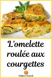 Omelette Roulee Aux Courgettes La Recette Facile Recette Facile Recette Omelette Roulee