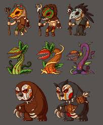 In our collection, you can draw aspects of the game environment; Game Enemies Forest By Irmirx On Deviantart Character Art Game Character Design Concept Art Characters