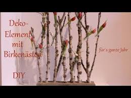 Echtes birkenholz / birkenstamm zum dekorieren. Diy Deko Element Mit Birkenasten Raumteiler Im Miniformat Deko Fur S Ganze Jahr Just Deko Youtube