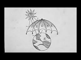 Drawing On World Ozone Day Ozone Day Drawing Save Ozone Layer Drawing Save Earth Drawing Youtube Earth Drawings Save Earth Drawing Poster Drawing