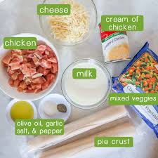 It can be made with a refrigerated pie crust or a homemade crust. Easy Chicken Pot Pie Dizzy Busy And Hungry