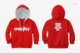 Download Kids Hoodie Zip Up Mockup Set Hoodie Mockup Hoodies Kids Hoodie