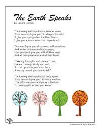 Poem Earth Beautiful Best Poems For Kids Earth Day Poems Kids Poems