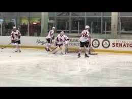 binghamton senators practice in belleville youtube