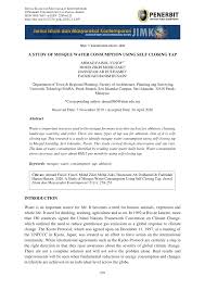 Bni, bri, btn dan bank. Pdf A Study Of Mosque Water Consumption Using Self Closing Tap