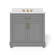 Looking for something other than what home depot or lowe's offers? Unbranded Grovehurst 36 In W X 34 5 In H Bath Vanity In Antique Grey With Engineered Stone Vanity Top In White With White Basin As Low As 549 99 Upc 764053532849 Dexter Clearance