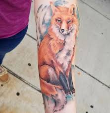 High quality tattoos done by professional, experienced and skilled artists. Fox By Lauren Toohey At Wyld Chyld Pittsburgh Tattoos