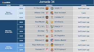 We did not find results for: Horarios De La Jornada 34 De La Liga Bbva Laliga
