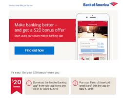 Browse credit cards issued by bank of america. Expired Targeted Bank Of America 20 Bonus When You Pay Your Credit Card Via Mobile App Doctor Of Credit