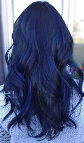 Blue black henna based hair dye powder (6packs/60g) color gray&white hair. 69 Stunning Blue Black Hair Color Ideas