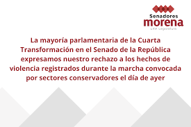 Expresamos nuestro rechazo a los hechos de violencia registrados durante la marcha convocada por sectores conservadores el día de ayer