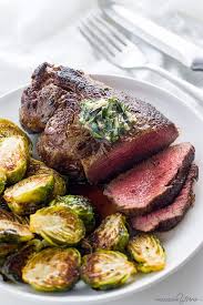 14 ounces of beef tenderloin 1 tablespoon vegetable oil salt pepper ½ cup heavy add the potatoes in a bowl full of simmering water and cook them for 25 minutes. Best Filet Mignon Recipe W Garlic Herb Butter Time Chart Wholesome Yum