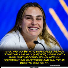 Could we see a rematch between Aryna Sabalenka and Nick Kyrgios? 🤔 #9WWOS  #Tennis