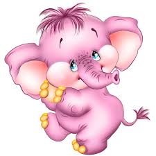 Image result for free clipart pink elephant